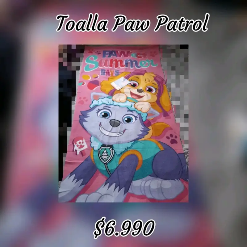Toalla infantil Paw Patrol
