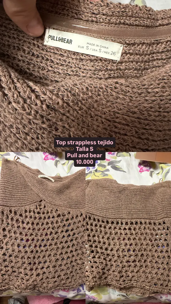 Top strapless tejido Pull & Bear