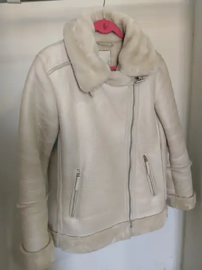 Chaqueta de invierno beige Aviadora - miniatura 1