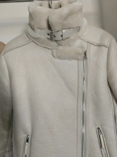 Chaqueta de invierno beige Aviadora - miniatura 3