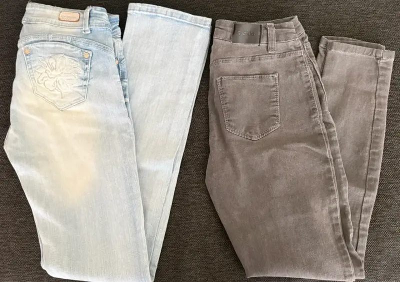 Jeans efesis T.40 y gris Sybilla T36 - 2