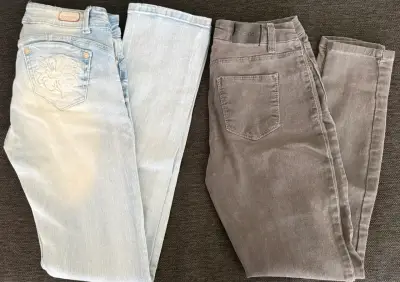 Jeans efesis T.40 y gris Sybilla T36 - miniatura 2
