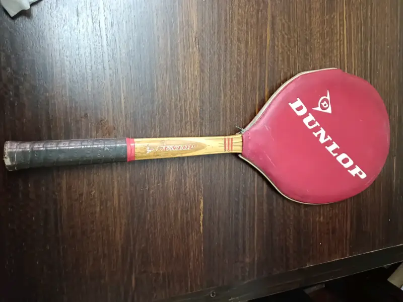 Raqueta de tenis vintage Dunlop madera - 4