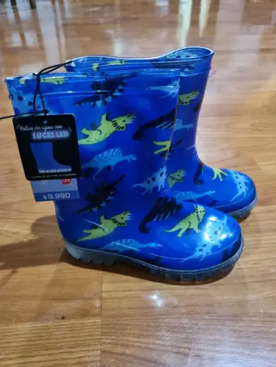 Botas de agua para niños con luces - miniatura 1