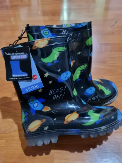 Botas de agua para niños con luces - miniatura 2