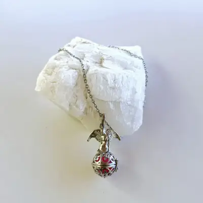 Colgante con dije llama ángel - miniatura 2