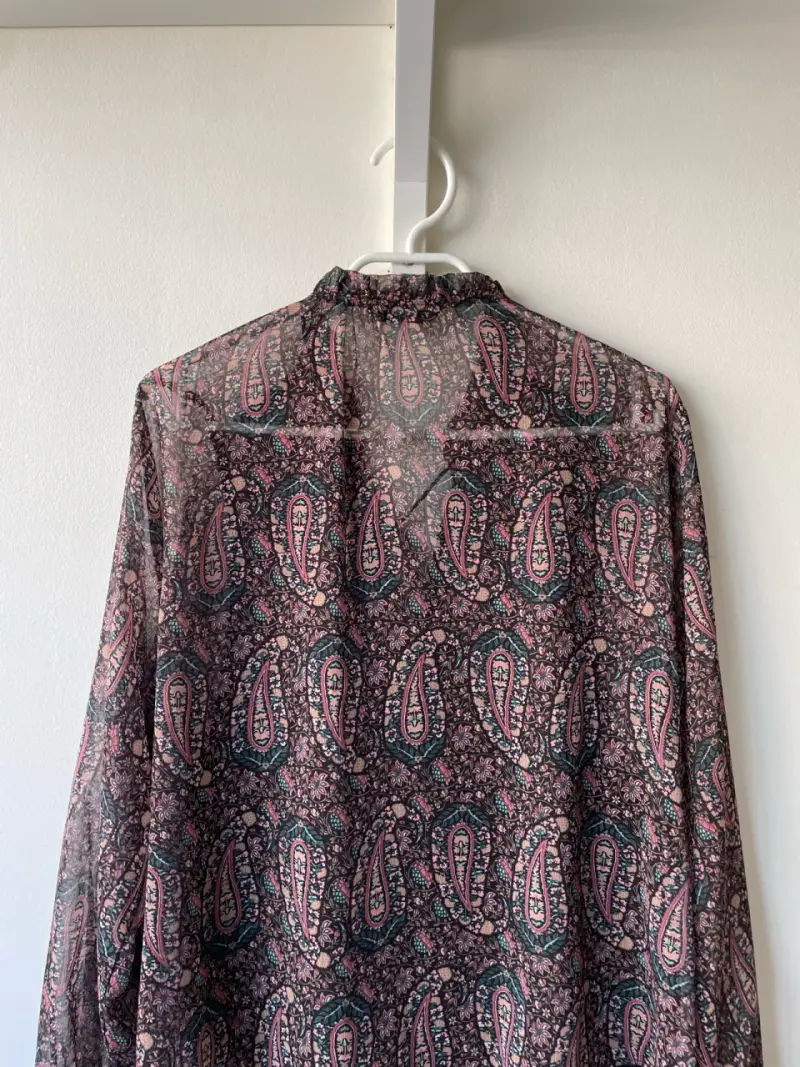 Blusa Zara estampado paisley talla M | Estilo boho - 2