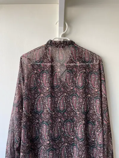 Blusa Zara estampado paisley talla M | Estilo boho - miniatura 2