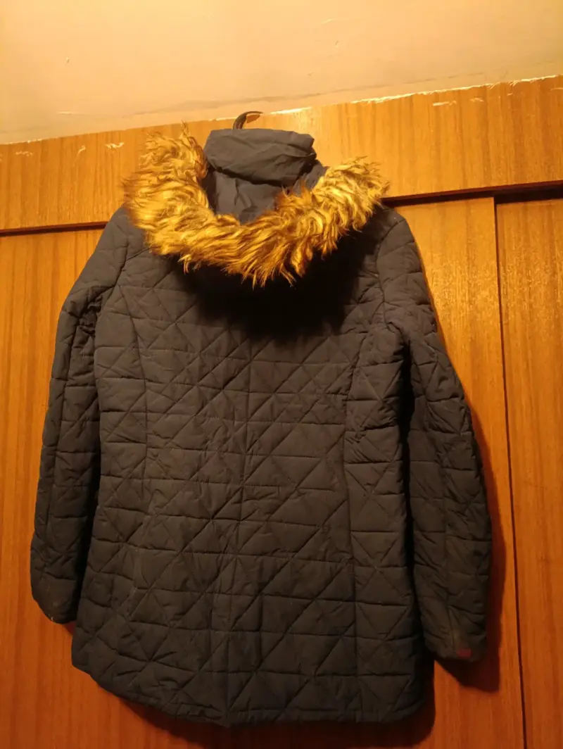Parka azul acolchada S - 2