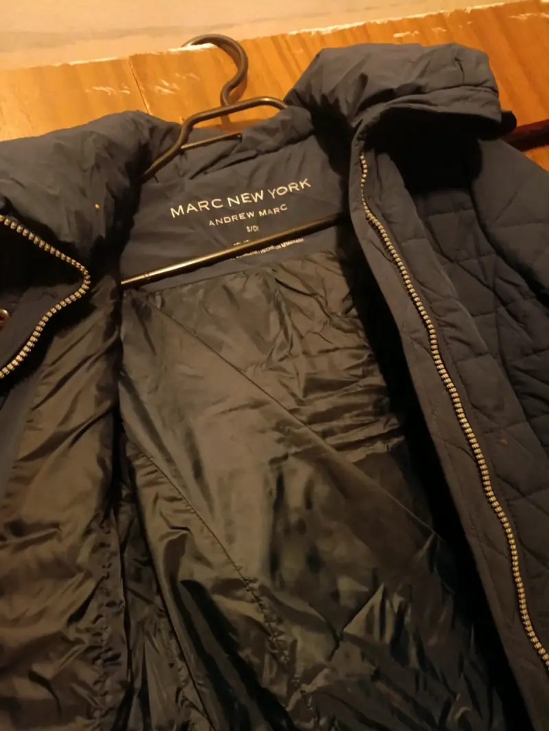 Parka azul acolchada S - 3