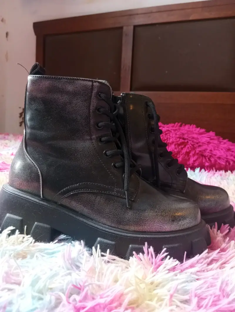Botines negros plataforma