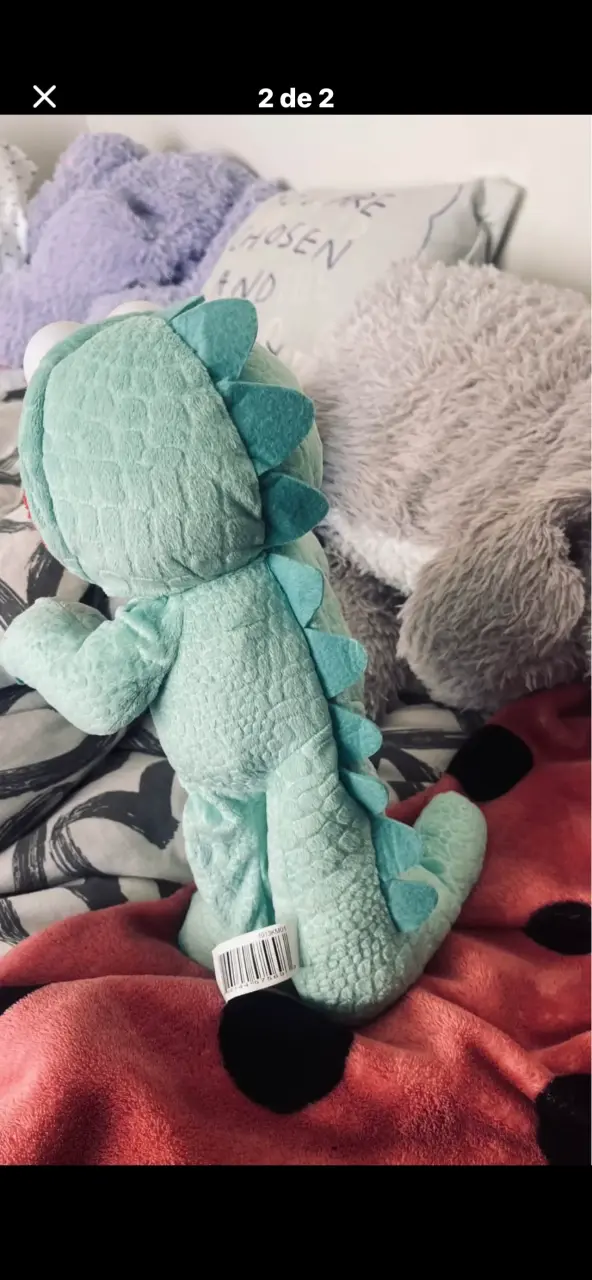 Peluche Elmo disfraz dinosaurio - 2