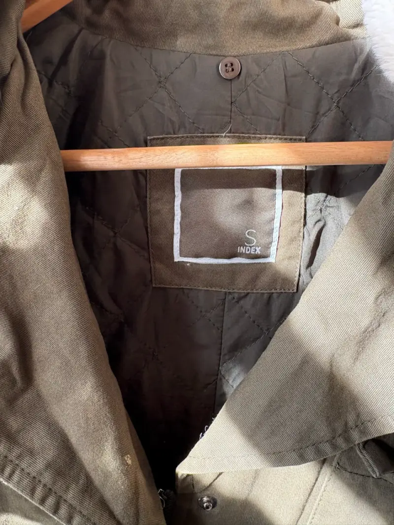 Parka verde con cuello - 2