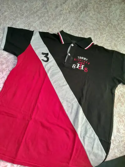 Polera Tommy Hilfiger tricolor - miniatura 1