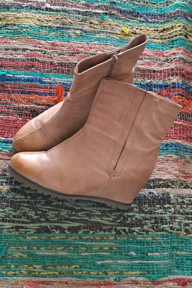 Botines Gotta beige de cuero - 2