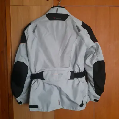 Chaqueta de motorista gris - miniatura 1