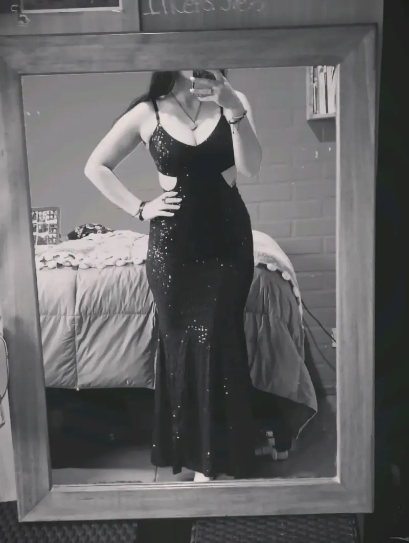 Vestido largo negro - 4