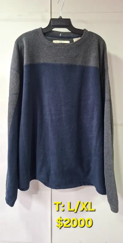 Polera gris manga larga - miniatura 4