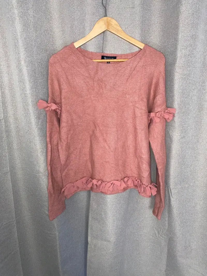 Polera rosa con lazo - 1