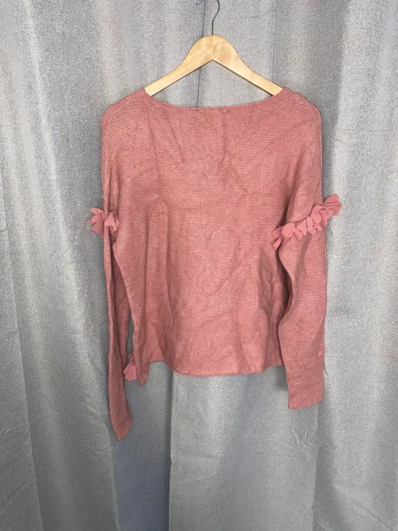 Polera rosa con lazo - 2
