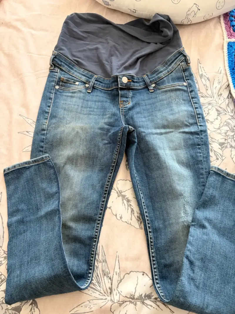 Jeans maternales azules