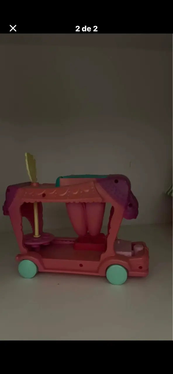 Camión juguete rosa para niñas - 2