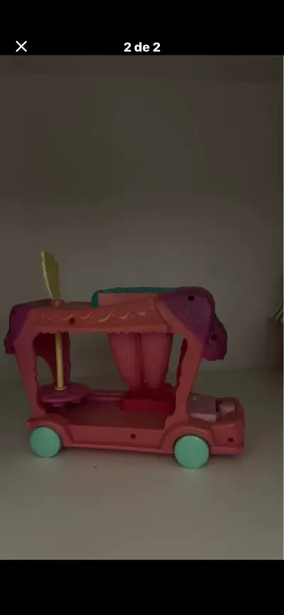 Camión juguete rosa para niñas - miniatura 2