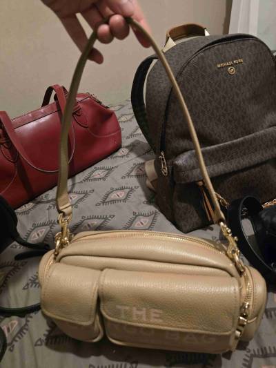 Bolso bandolera beige - miniatura 3