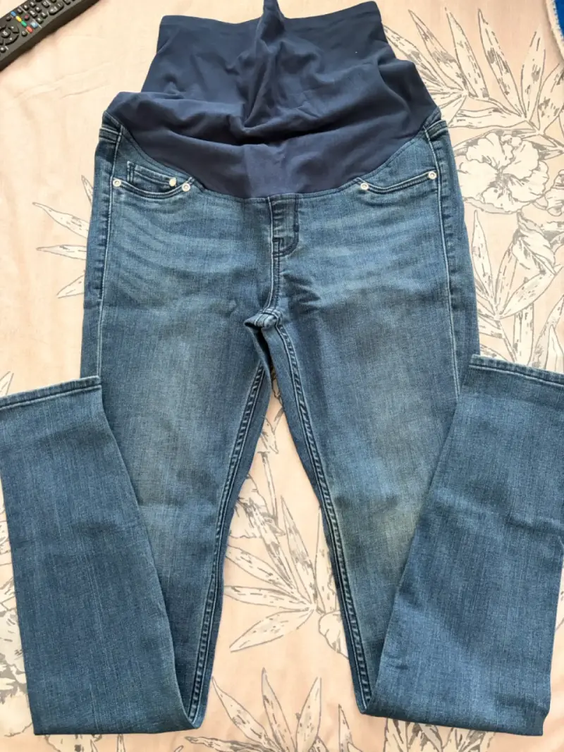 Jeans maternales azul oscuro