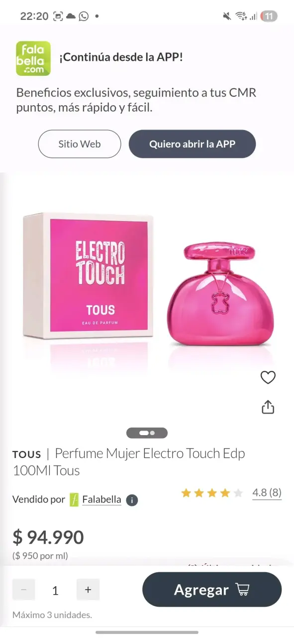 Perfume Tous electro touch 100 ml (tester original - 5