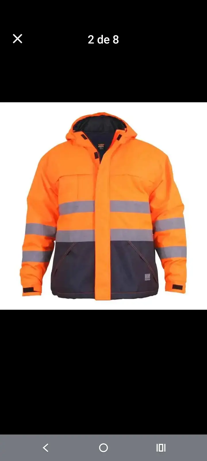 Chaqueta reflectante naranja - 1
