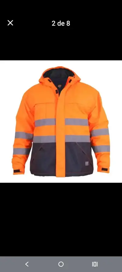 Chaqueta reflectante naranja - miniatura 1