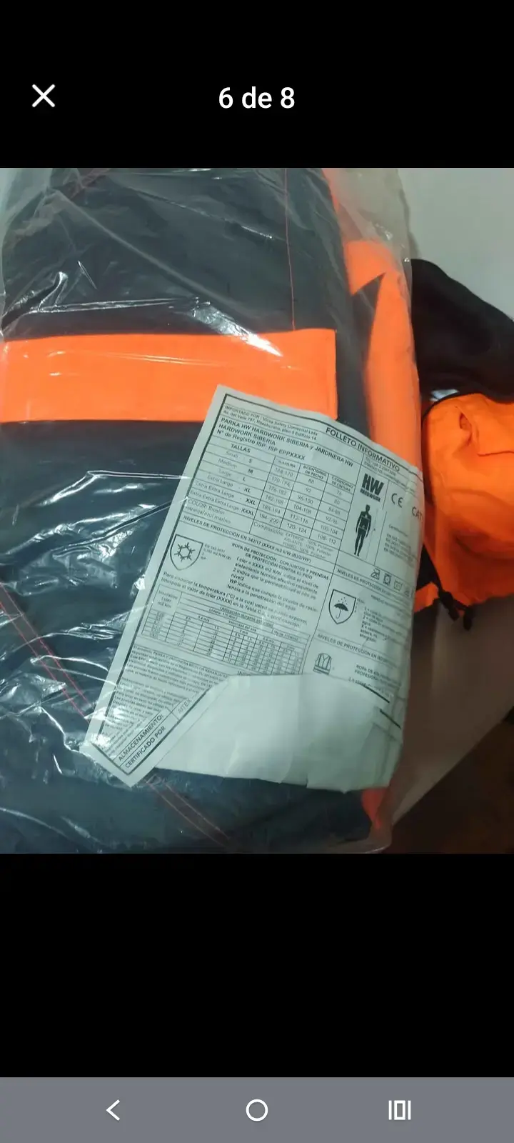 Chaqueta reflectante naranja - 3
