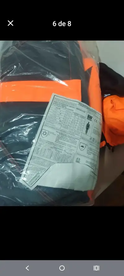 Chaqueta reflectante naranja - miniatura 3