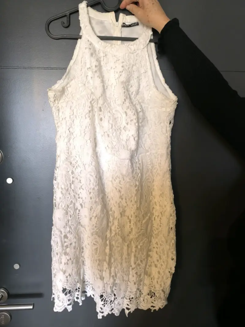 Vestido de encaje blanco - 1
