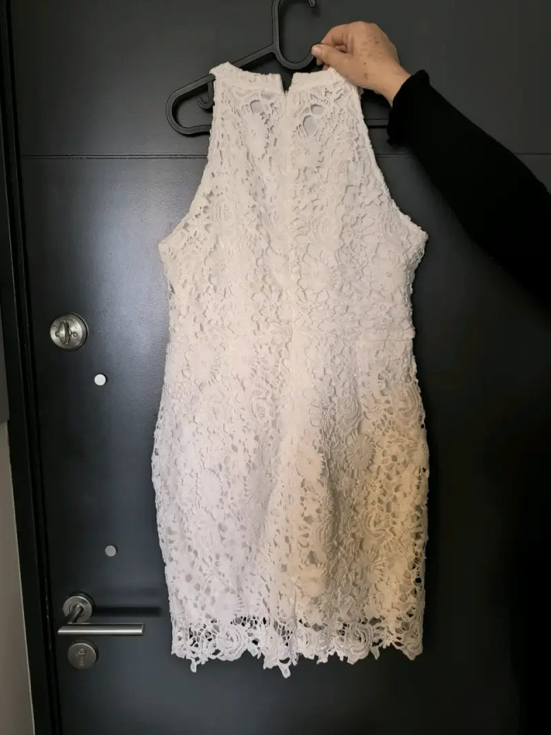 Vestido de encaje blanco - 3