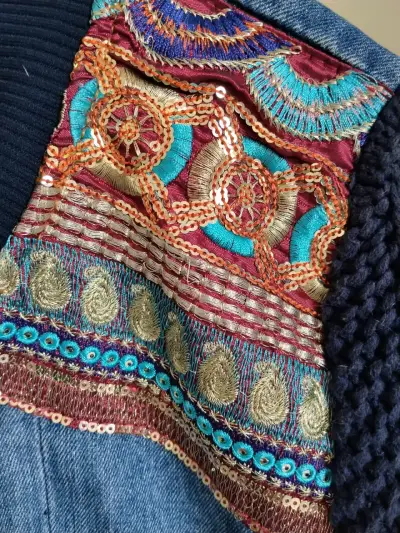 Chaqueta Desigual denim multicolor - miniatura 5