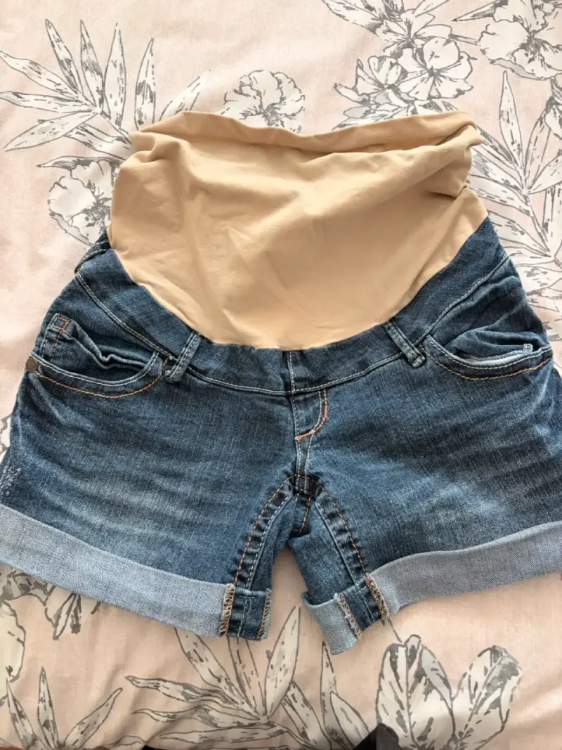 Shorts de maternidad jeans