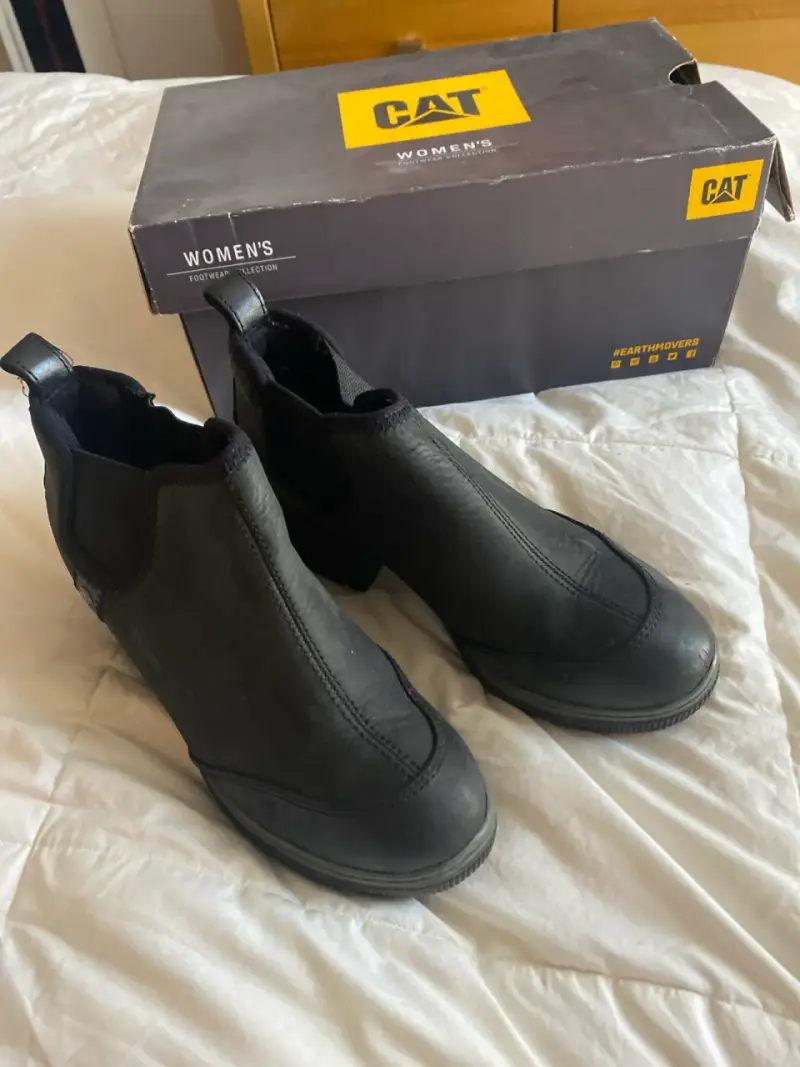 Botines negros con tacón Cat - 2