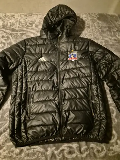 Chaqueta deportiva negra con capucha adidas - miniatura 1