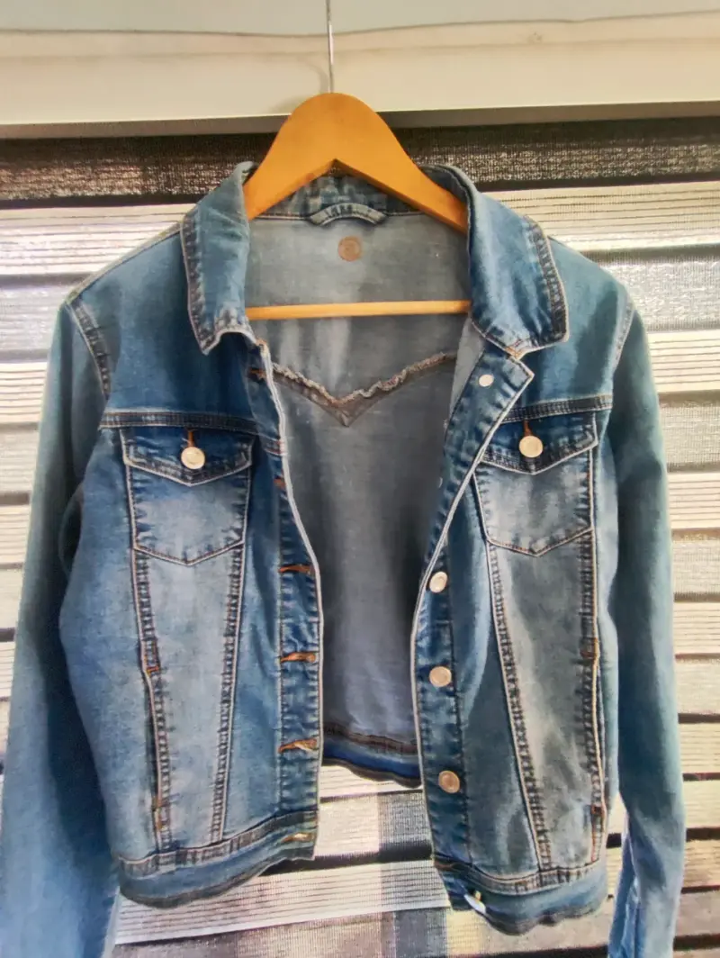 Chaqueta de mezclilla azul - 1