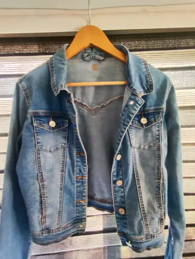 Chaqueta de mezclilla azul - miniatura 1