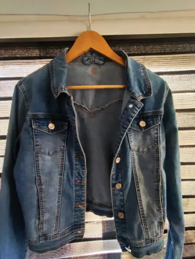 Chaqueta de mezclilla azul - miniatura 2
