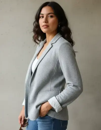 Blazer gris para mujer - miniatura 5