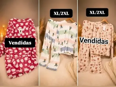 Pijama de polar con estampado y sin estampado - miniatura 1