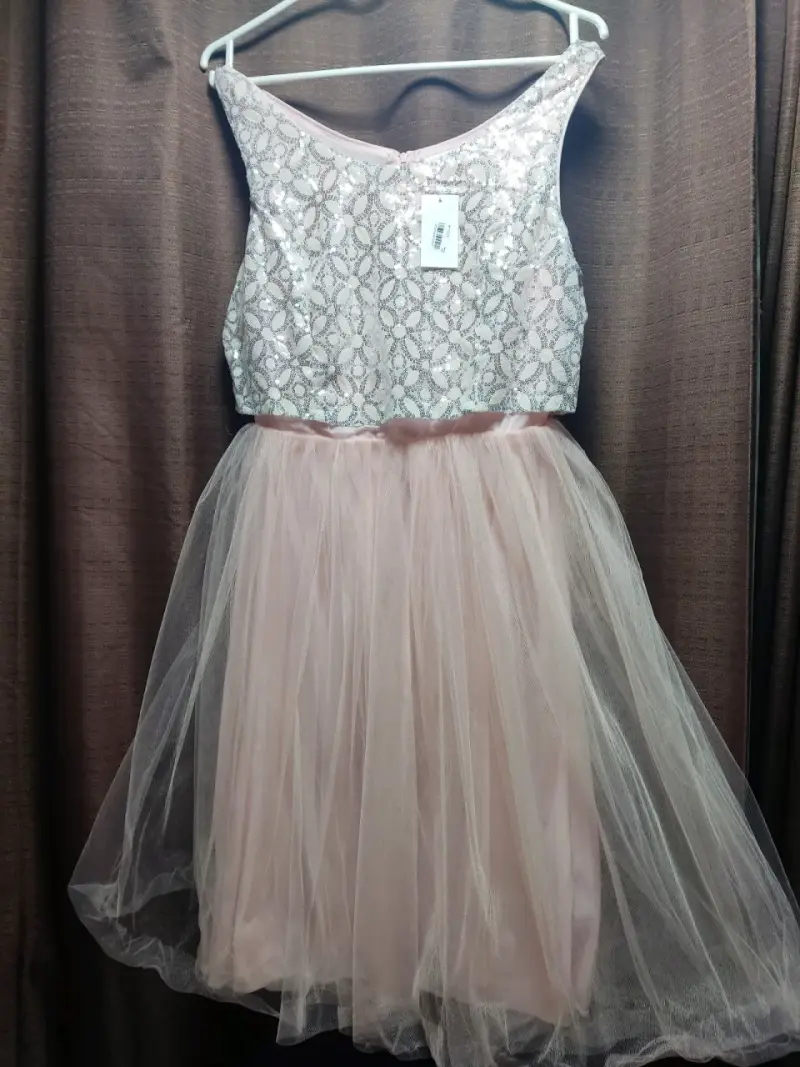 Vestido encaje beige y negro - 3