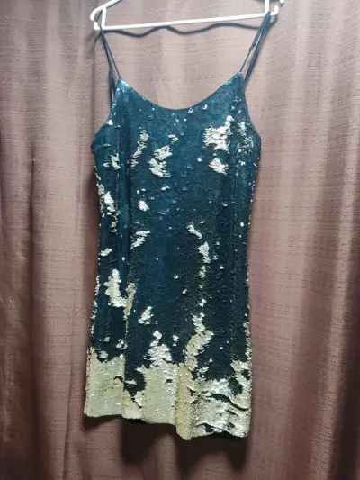 Vestido encaje beige y negro - miniatura 5