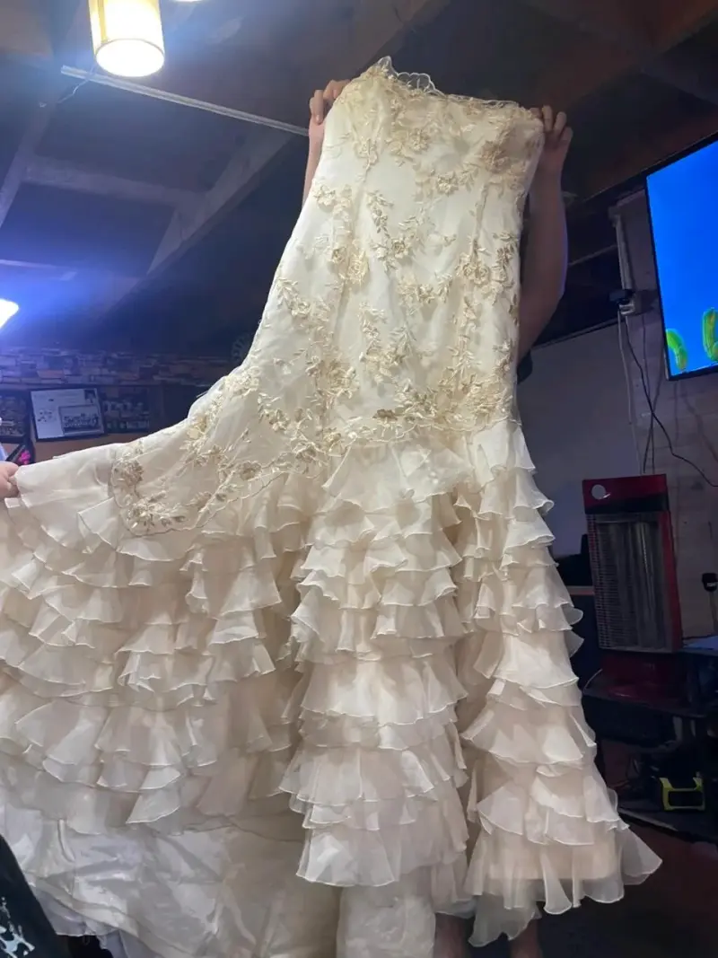 Vestido de novia con encaje - 6