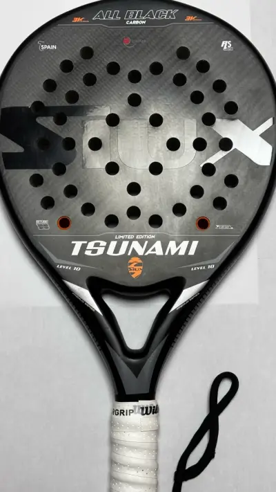 Pala de pádel Siux Tsunami All Black Carbon - miniatura 4