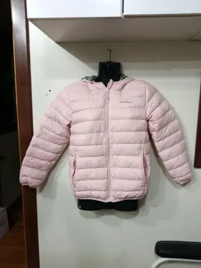Chaqueta acolchada y reversible rosada - miniatura 2